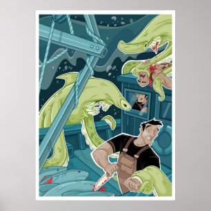 Pôster Ataque No Mar