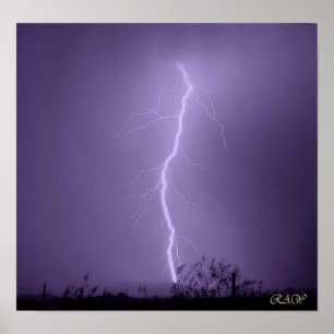 Pôster Ataque relâmpago atrás das Montanhas Abutre