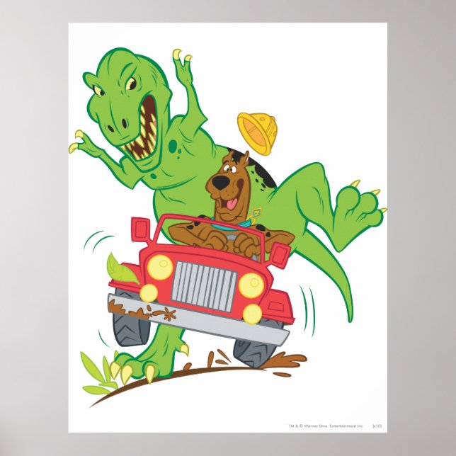 Pôster Ataque T-Rex Scooby-Doo (Frente)