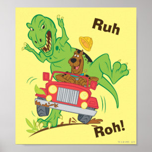 Poster Ataque T-Rex Scooby-Doo