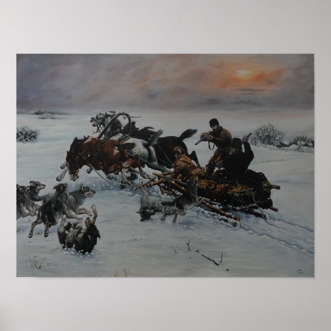 Poster Ataque Wolves Winter (Frente)