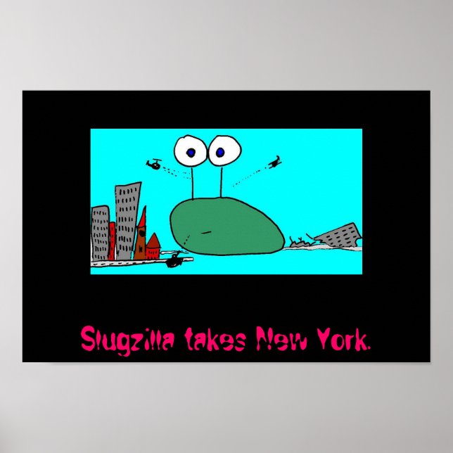 Poster ataques de slugzilla (Frente)