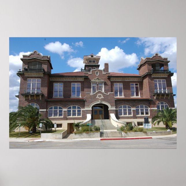 Poster Atascosa County Courthouse, Jourdandon, Texas (Frente)