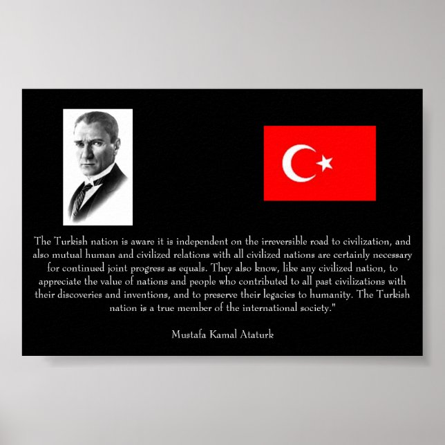 Poster Ataturk - Sobre a Turquia e a sociedade IntI (Frente)