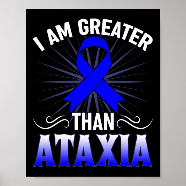 Poster Ataxia Sinal neurológico Hemiataxia Azul (Frente)