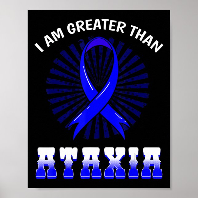 Poster Ataxia Sinal neurológico Hemiataxia Azul (Frente)