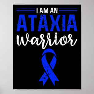 Poster Ataxia Warrior Blue Ribbon Imparou Coordenação A