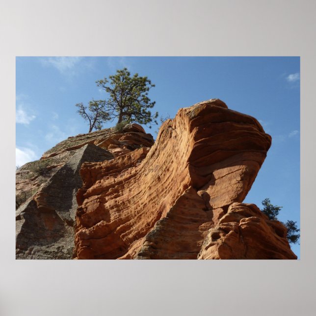 Poster Até Angels Landing no Parque Nacional de Zion (Frente)