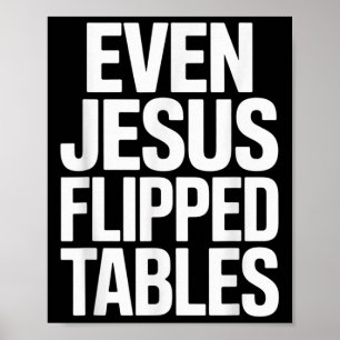 Poster Até Jesus Gritou Mesas Engraçado Jesus Amava Chris