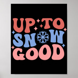 Poster Até neve diversão boa Design de inverno para crian