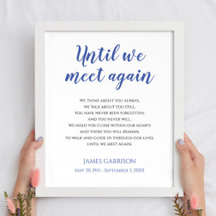 Poster Até Nos Reencontrarmos Celebração Azul da Vida Poe