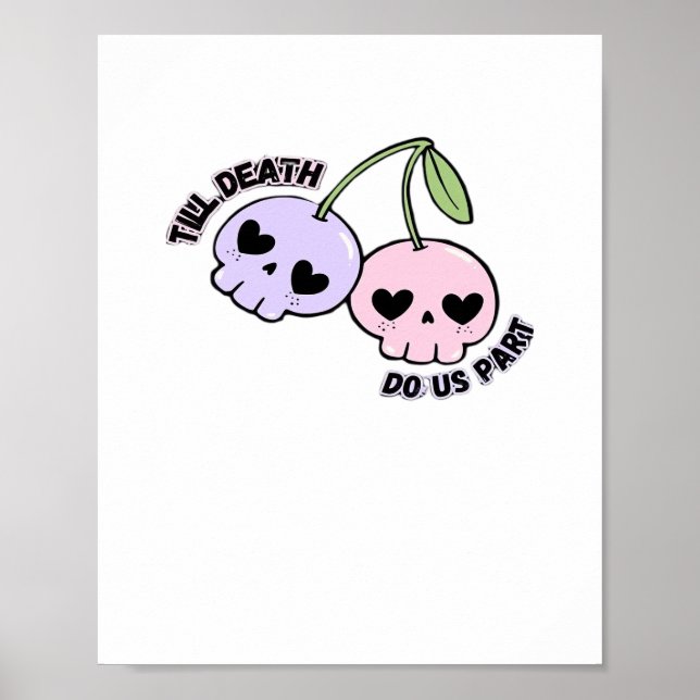 Poster Até que a morte nos faça parte - Design Cla Gótico (Frente)