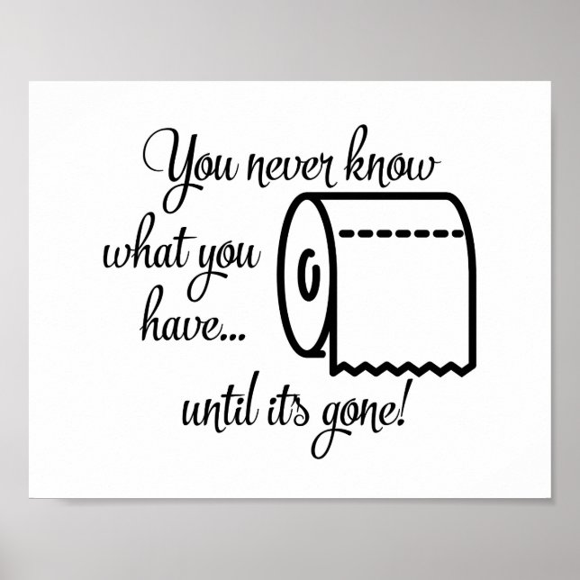 Poster Até que ficou Engraçado no Decor do Banheiro (Frente)