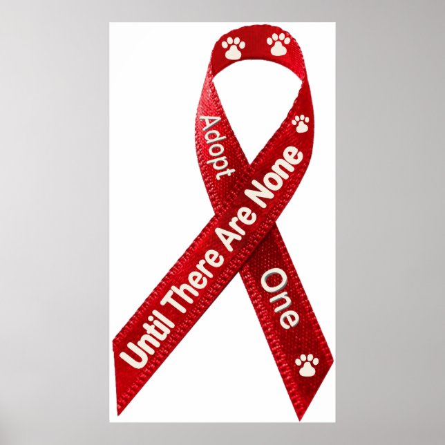 Poster Até Que Não Haja Nenhuma, Adote Uma (Frente)