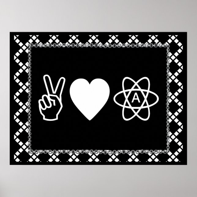 Poster Ateísmo de paz (Frente)