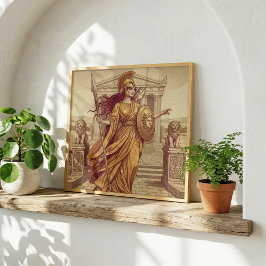 Poster Atena Mitologia Grega