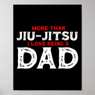 Poster Atenção Eu Posso Jiu Jitsu Lutador Judô Arte Marci