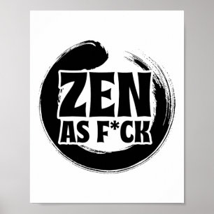 Poster Atenção Plena Zen Como Pnc Paz Interior Meditação