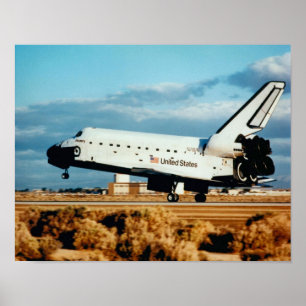 Poster Aterragem da descoberta do vaivém espacial