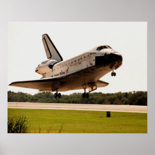 Pôster Aterragem da descoberta do vaivém espacial