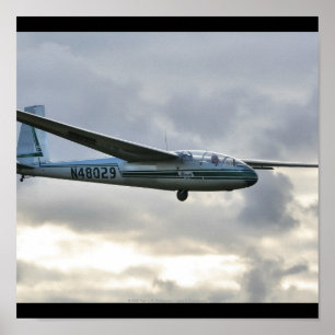 Pôster Aterragem de Blanik Sailplane