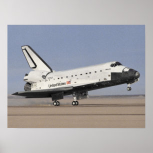 Pôster Aterragem do vaivém espacial Atlantis (STS-27)