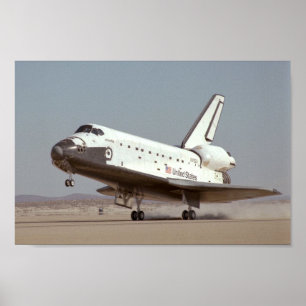 Poster Aterragem do vaivém espacial Atlantis (STS-61B)