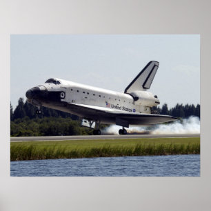Pôster Aterrissagem da Atlântida espacial (STS-112)