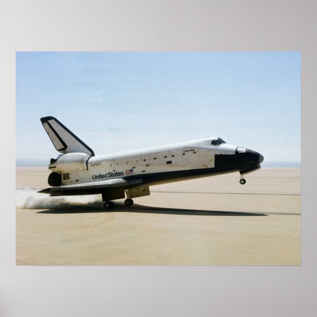 Poster Aterrissagem da Colúmbia Espacial (STS-1) (Frente)