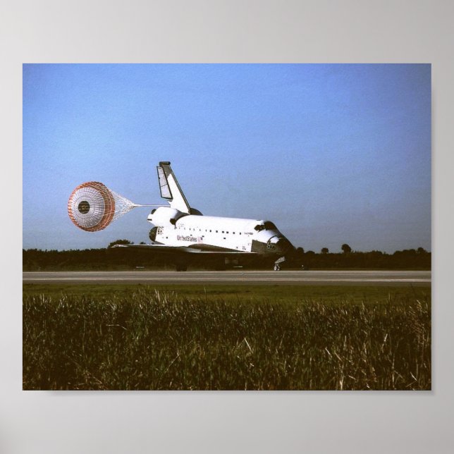 Poster Aterrissagem da Colúmbia Espacial (STS-62) (Frente)