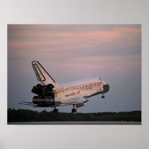 Poster Aterrissagem da descoberta do Shuttle Espacial (ST