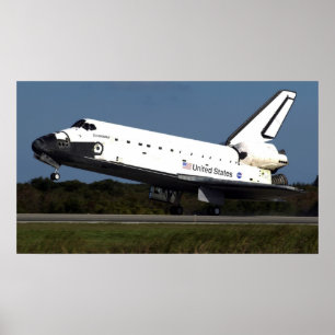 Pôster Aterrissagem do Endeavador do Ônibus Espacial (STS