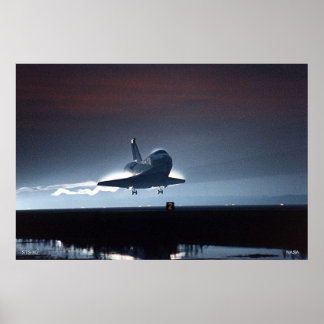 Poster Aterrissagem noturna do lançador espacial STS-80