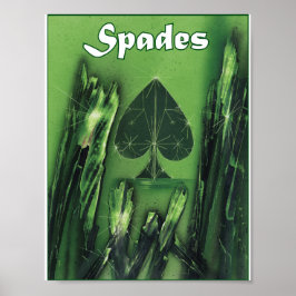 Poster Aterro Espadas em Preto a Verde