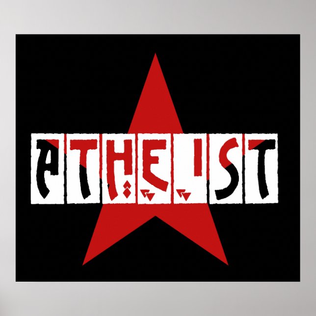 Pôster Atheist Star (Frente)