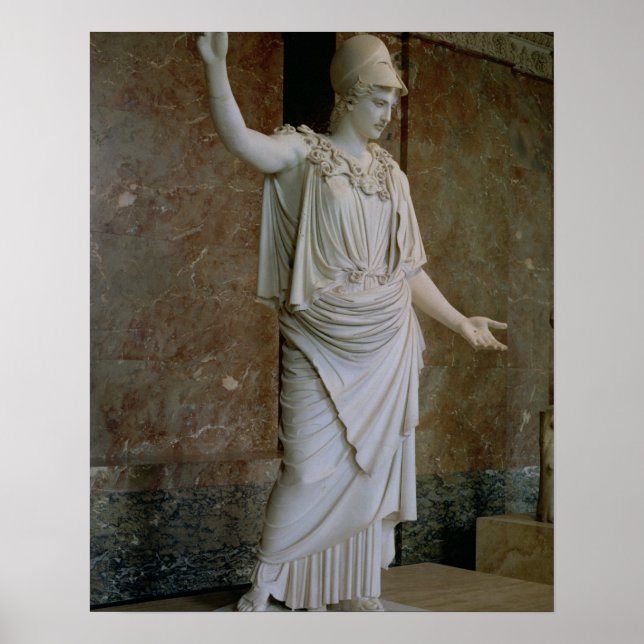 Poster Athena, Greek, probably 5th century BC (marble) (Frente)
