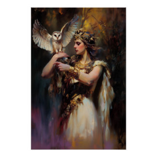 Pôster Athena the goddess of wisdom, Griechische Mytholog