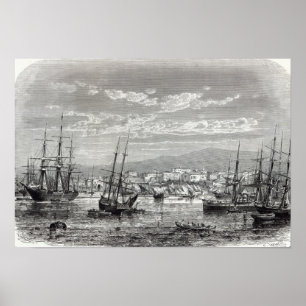 Poster Athens: general view of the Piraeus,