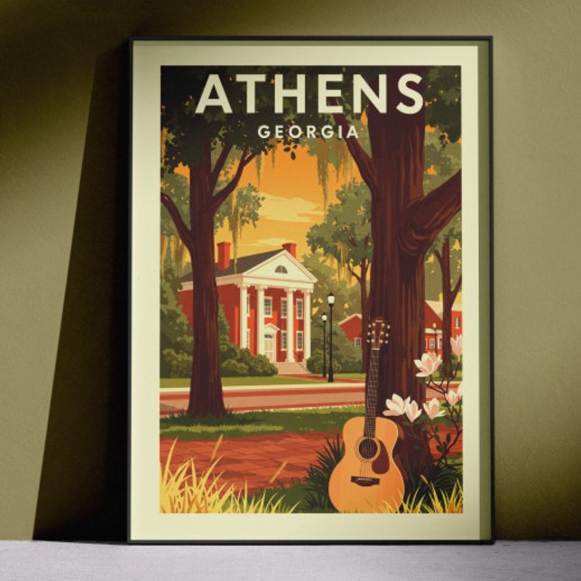Poster Athens Georgia Antiga (Criador carregado)