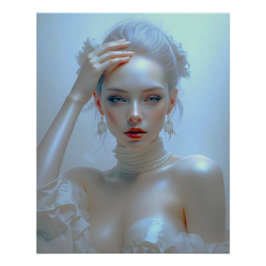 Pôster Ätherisch Elegante Schönheit im Pastellglanz