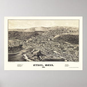 Poster Athol, Mapa Panorâmico MÃE - 1887