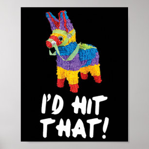 Poster Atingiria a festa Pinata Cinco de Mayo, camisa 1
