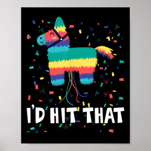 Poster Atingiria que Pinata camisa Cinco Engraçados De Ma