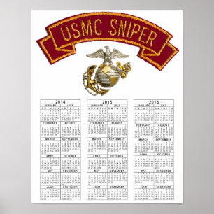 POSTER ATIRADOR FURTIVO DO USMC