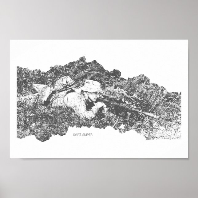 Pôster Atirador SWAT (Frente)