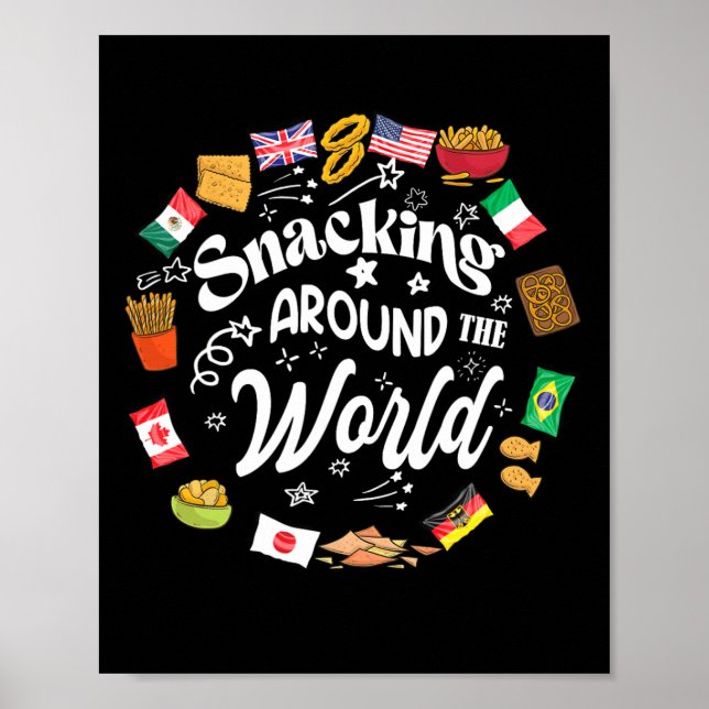 Poster Atirando Em Torno Do Programa Mundial De Férias (Frente)