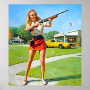 Poster Atirando Pino