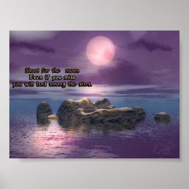 Poster atire para a lua (Frente)