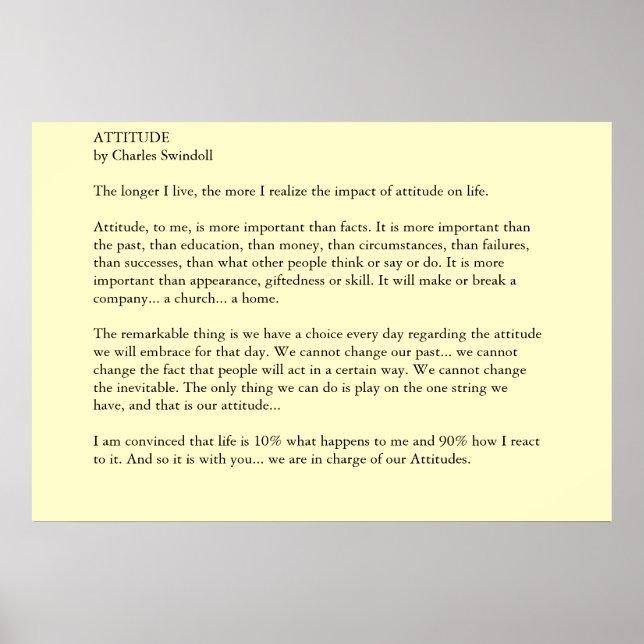 Pôster Atitude (Frente)