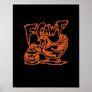 Poster Atitude Clássico Estilo Vintage F-Caw-F